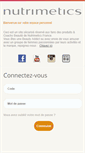 Mobile Screenshot of consultantes.nutrimetics.fr