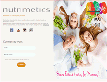 Tablet Screenshot of consultantes.nutrimetics.fr